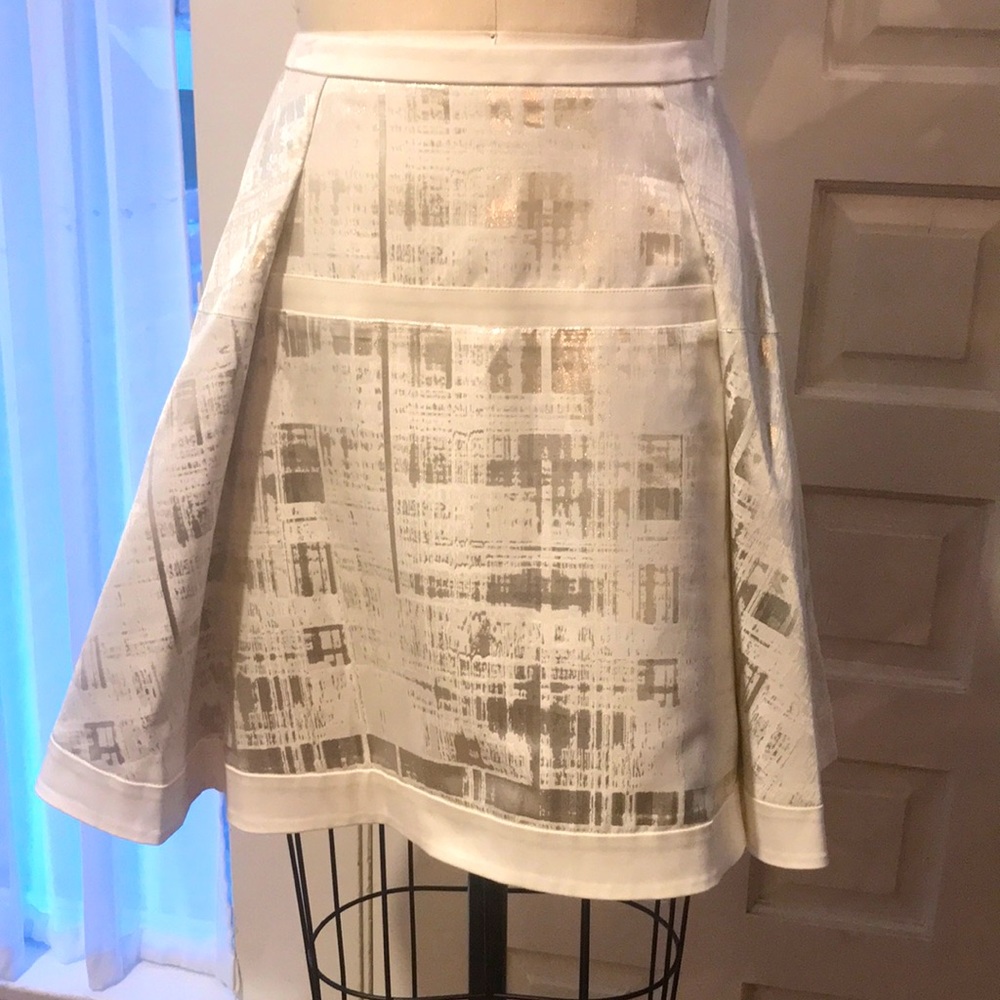 ICB white and silver skirt size 10.